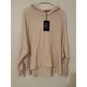 Chaser Oatmeal Textured All Day Wear Lightweight Hoodie Sweater NEW